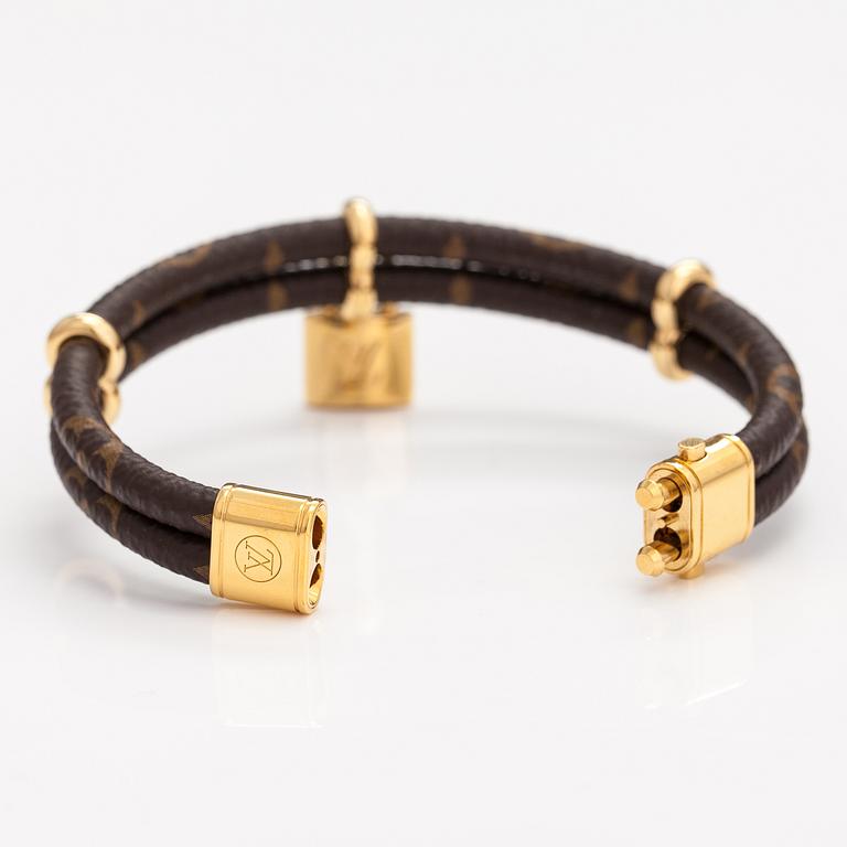 Louis Vuitton, A "Keep it twice monogram" bracelet. Marked LV, Made in Spain.