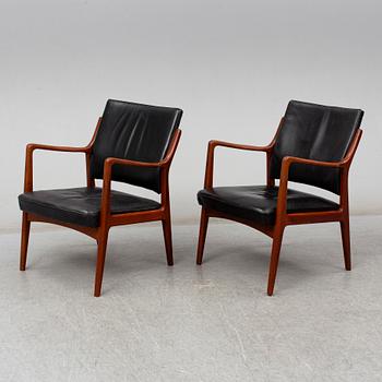 KARL ERIK EKSELIUS, a pair of late 20th Century easy chairs.