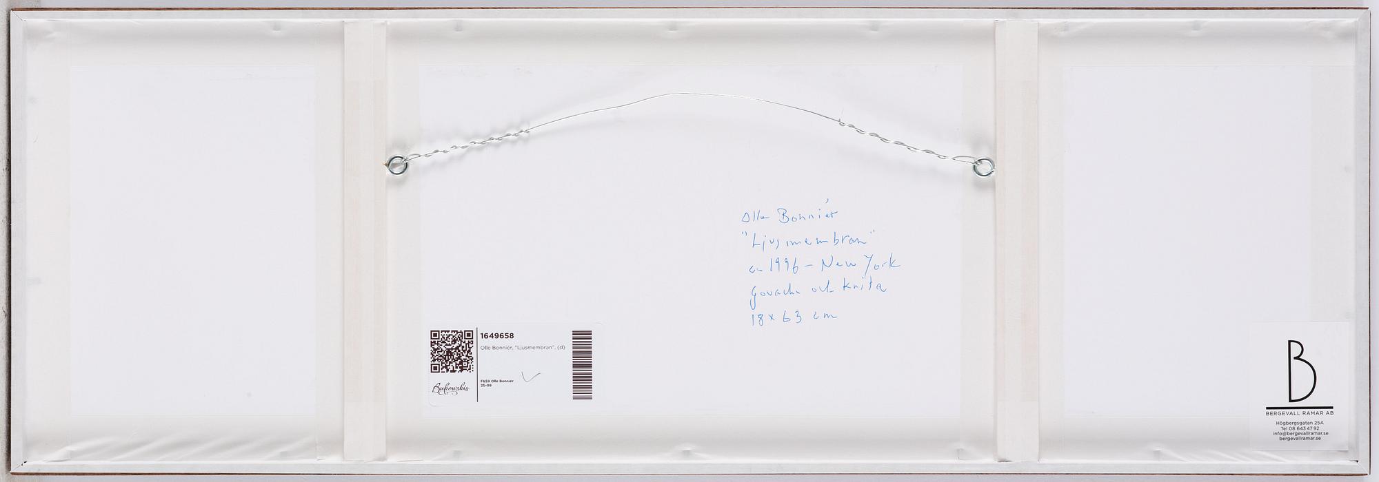 Olle Bonniér, "Ljusmembran".