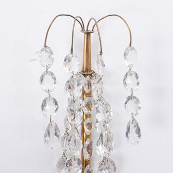 Vägglystrar, ett par. Gustaviansk stil, 1900-tal.