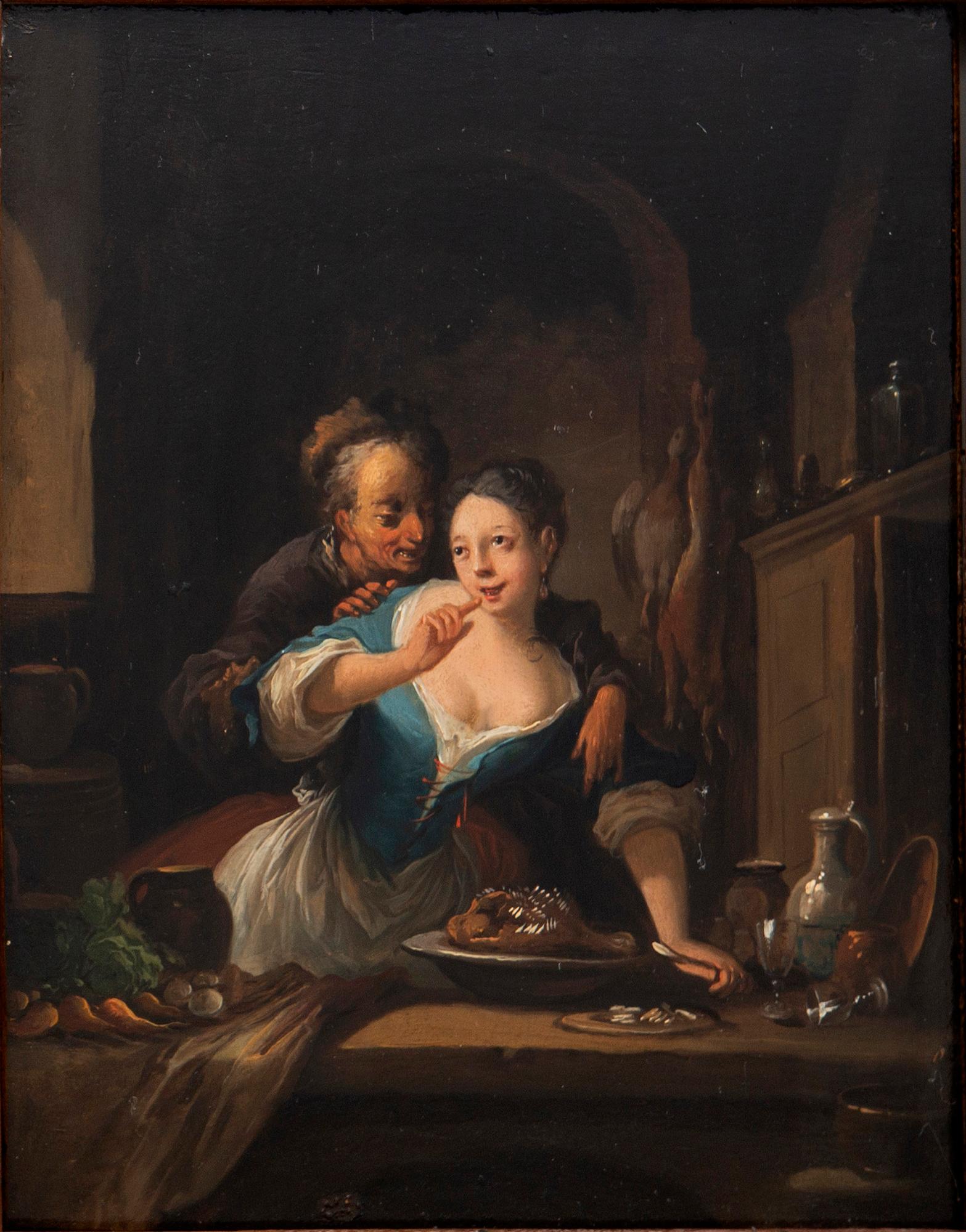 Franz van Mieris, circle of/follower of, The Proposal.