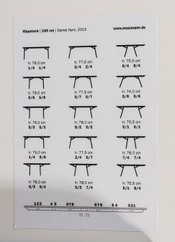 A "KLOPSTOCK" table, Nils Holger Moormann for Daniel Kern, 21th cebtury.
