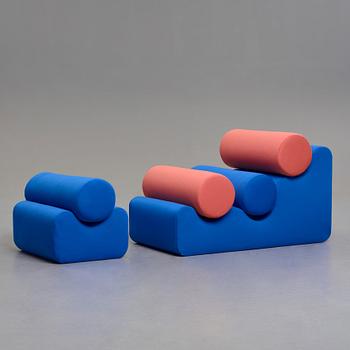 OWL, "La Pepino" fåtölj med fotpall, unikt i samarbete med Arranging Things 2019.