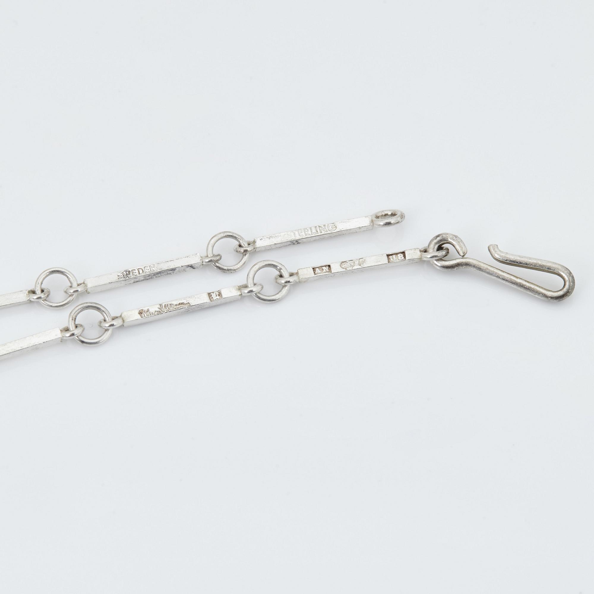 Wiwen Nilsson, hängsmycke, Lund, 1947, sterling.