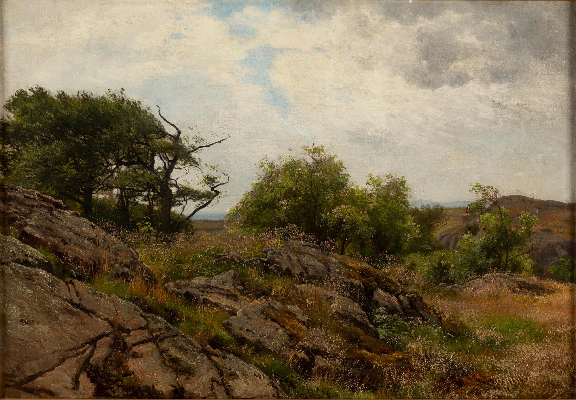 CARL FREDRIK AAGAARD, oil on canvas, signed CF Aagaard and dated 1891.