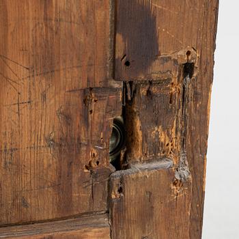 A Swedish provincial corner cabinet, dated 1790.