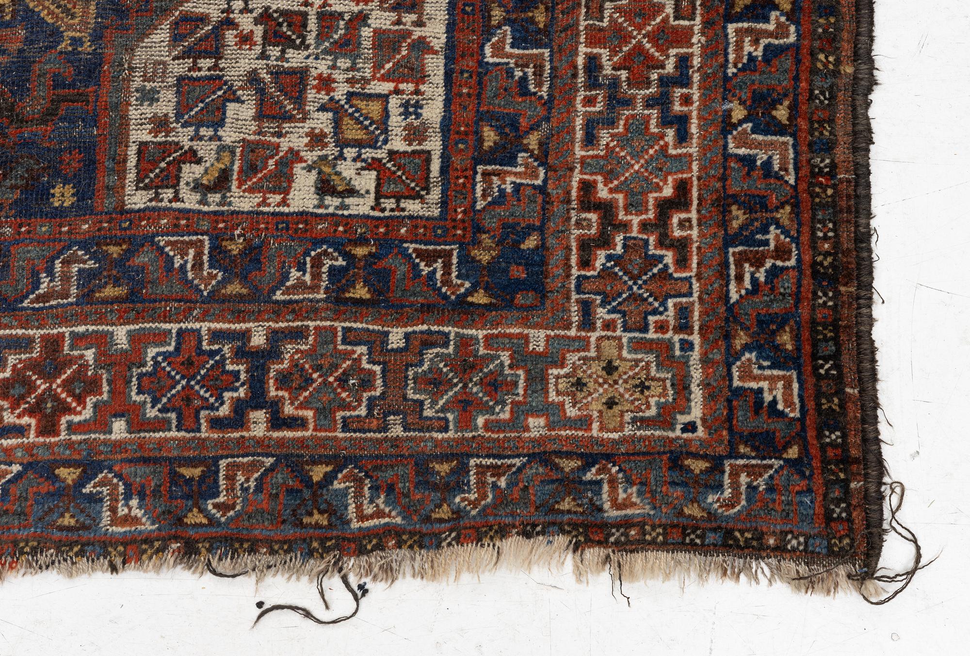 Rug, antique Shiraz, approx. 290 x 212 cm.