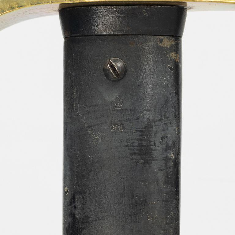 A Swedish infantry officer's sword, 1899 pattern with scabbard.