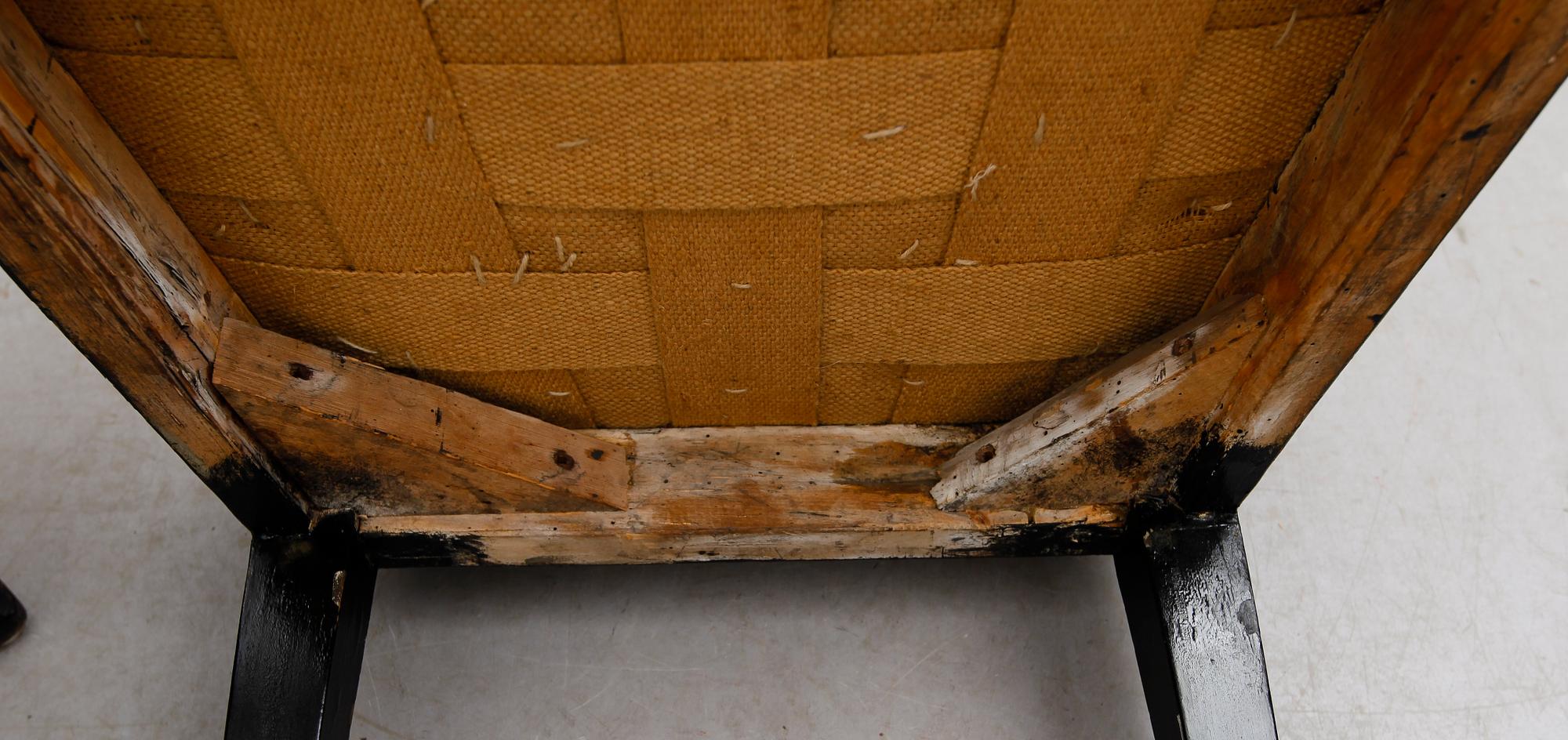 STOLAR, 6 st, sengustavianska, omkring år 1800.