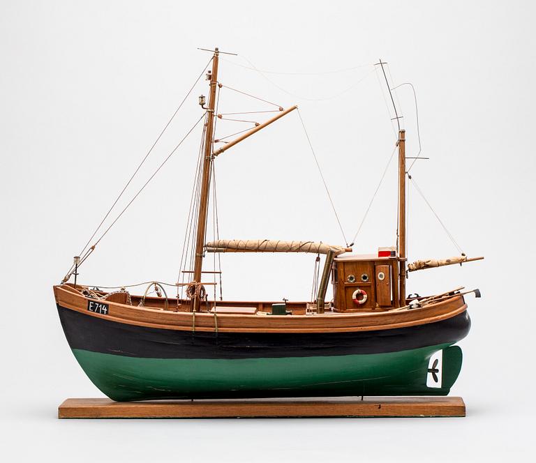 MODELLFARTYG, "Esbjerg" fiskebåt.