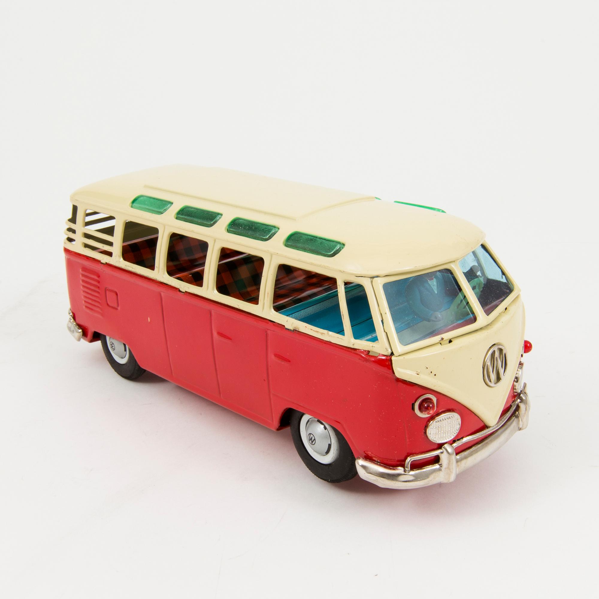 A tinplate Bandai "Volkswagen Bus", Japan, 1960s.