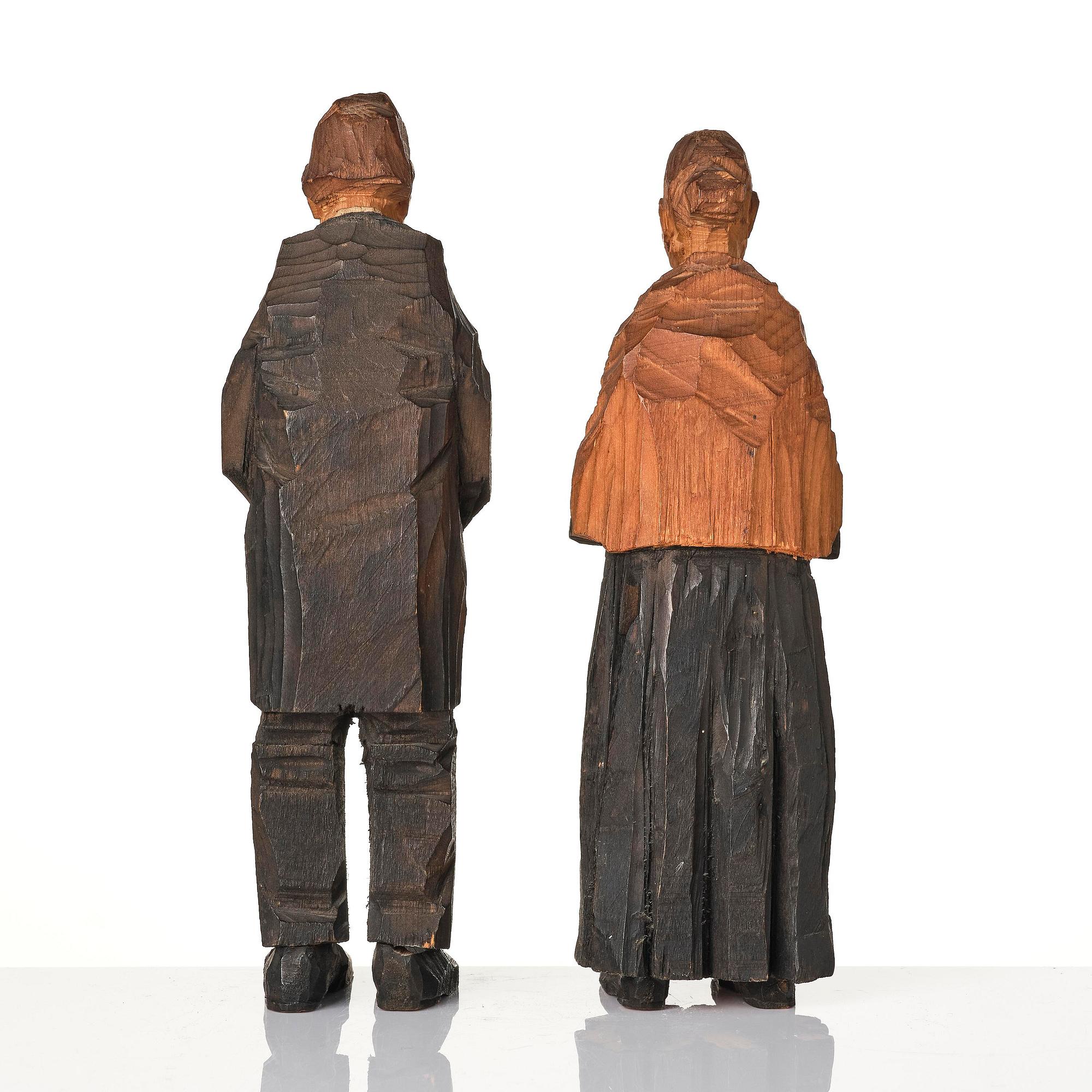 Axel Petersson Döderhultarn, Man and woman.