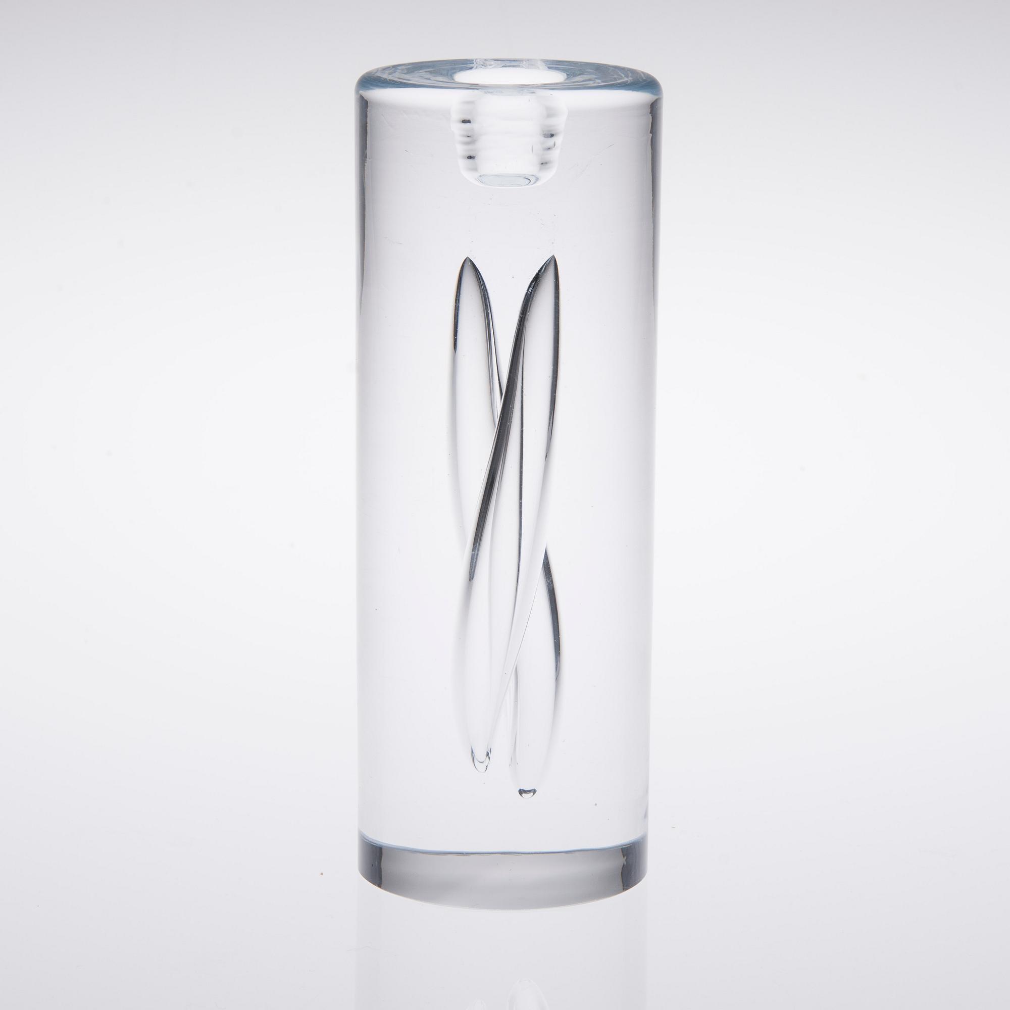 LJUSSTAKE, glas, "Janus", signerad Timo Sarpneva, Iittala 1993 5/5000.