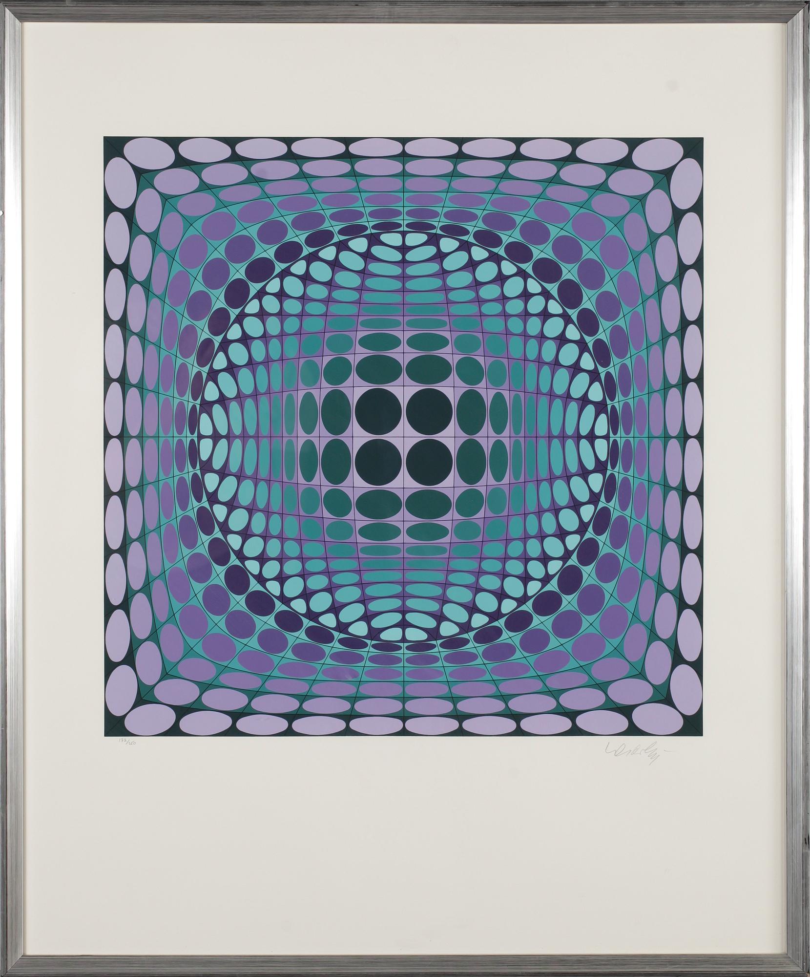 VICTOR VASARELY, färgserigrafi, signerad och numrerad 172/250.