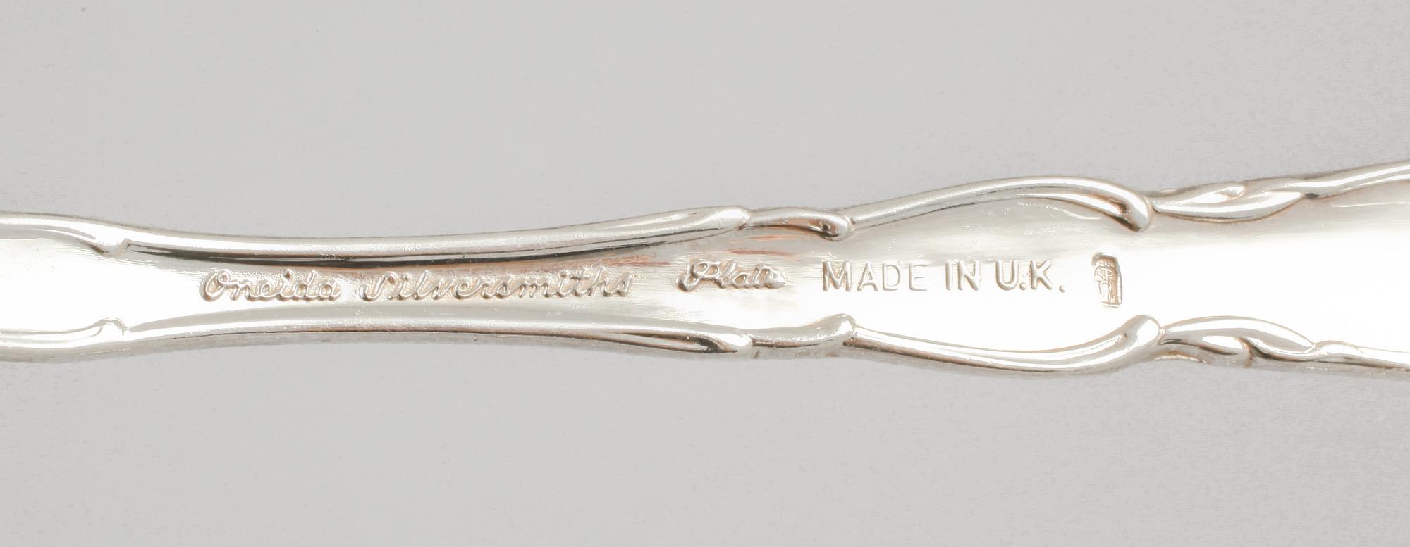 BESTICKUPPSÄTTNING, nysilver, Oneida, Storbritannien, 1900-talets andra hälft.