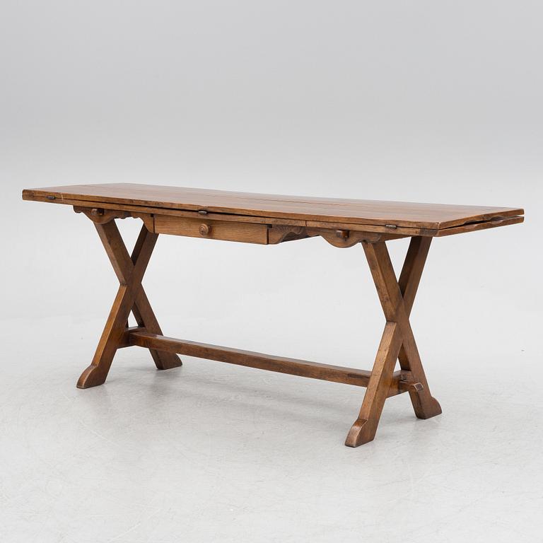 A trestle table, Baroque style, 20th century.