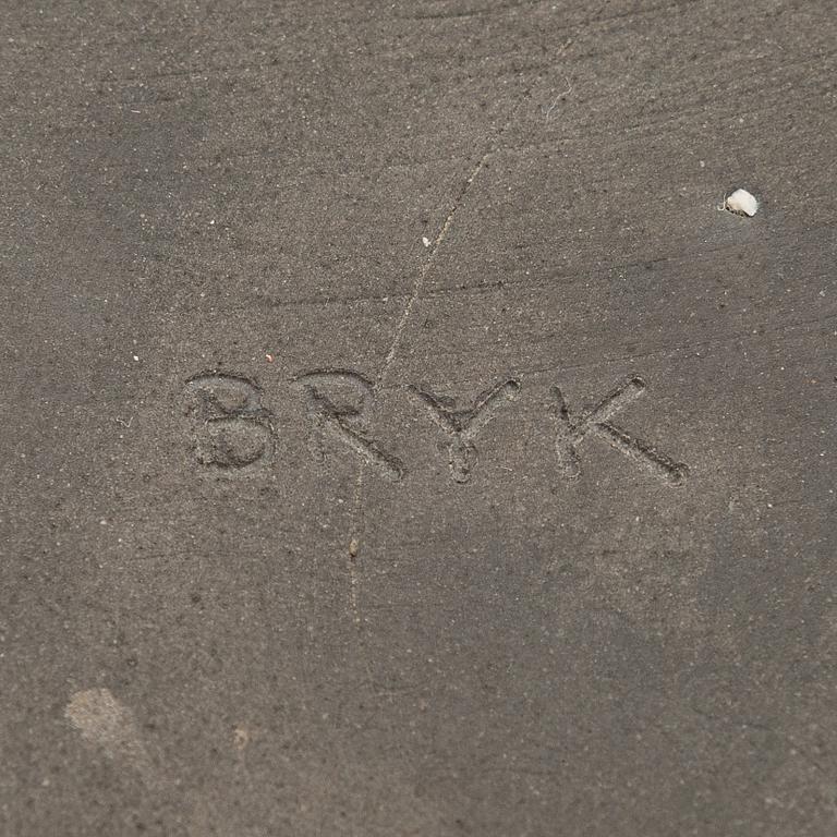 Rut Bryk, skål, stengods, signerad BRYK.