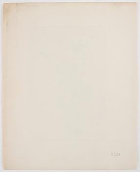 Marc Chagall, MARC CHAGALL, Etching and drypoint printed in sanguine, signed in the plate, motif from 1925, printed in 1926.