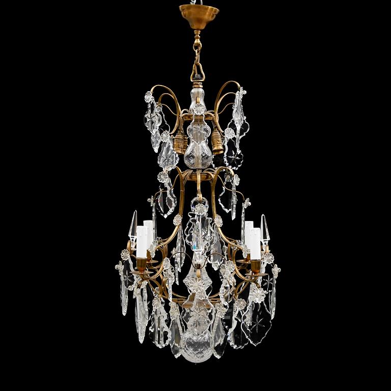 LJUSKRONA, barockstil, 1900-talets första hälft. Höjd ca 75 cm.