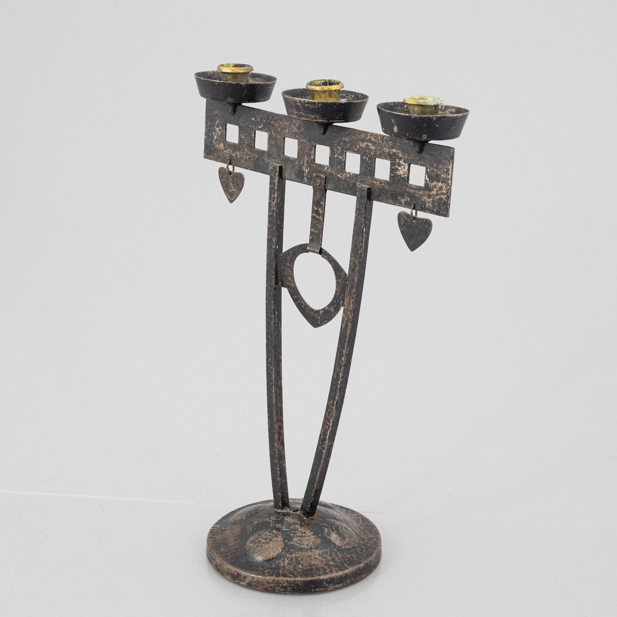 Candelabrum, Art Nouveau, early 20th century.