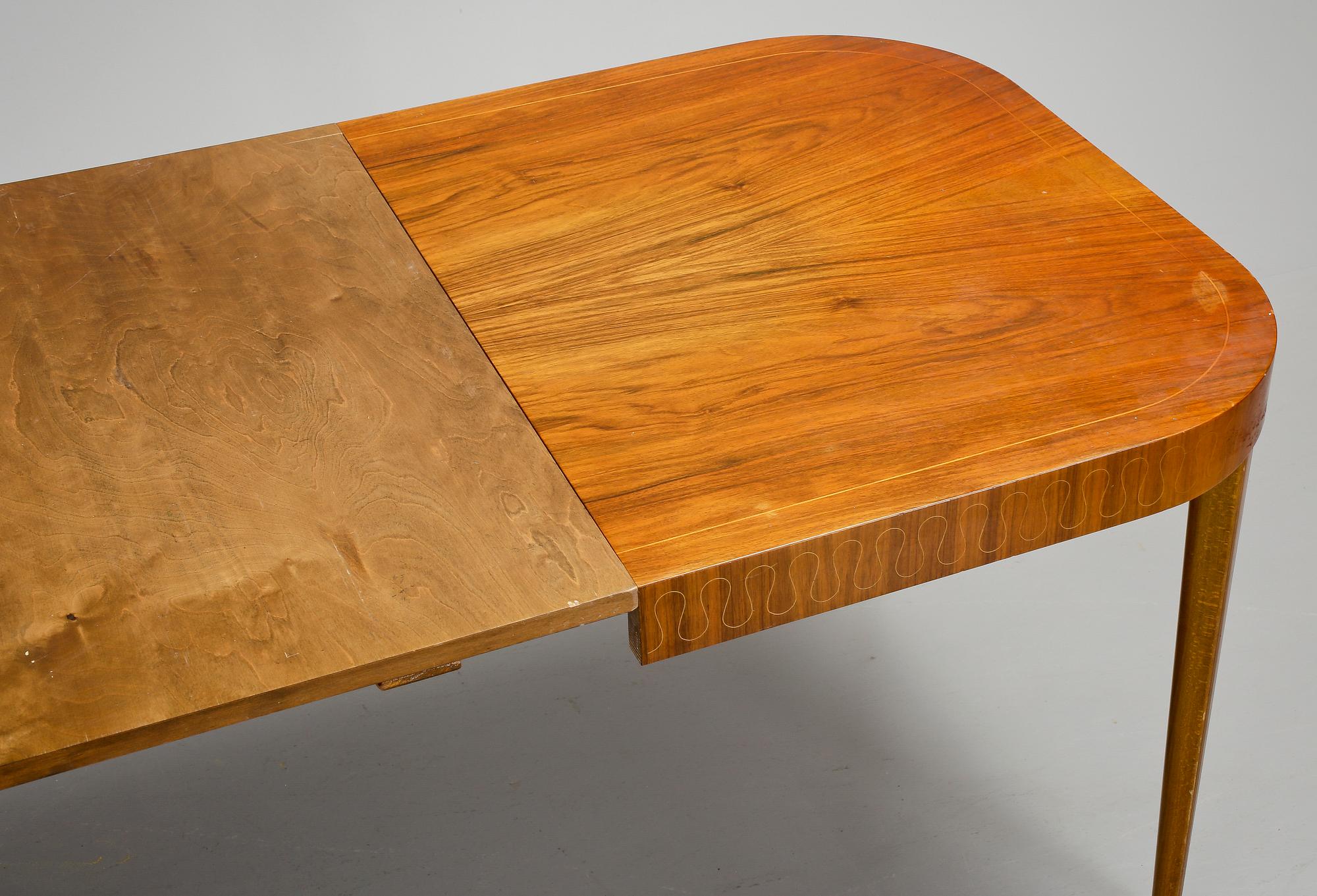 MATBORD, art deco, med två iläggsskivor, 1930-tal.