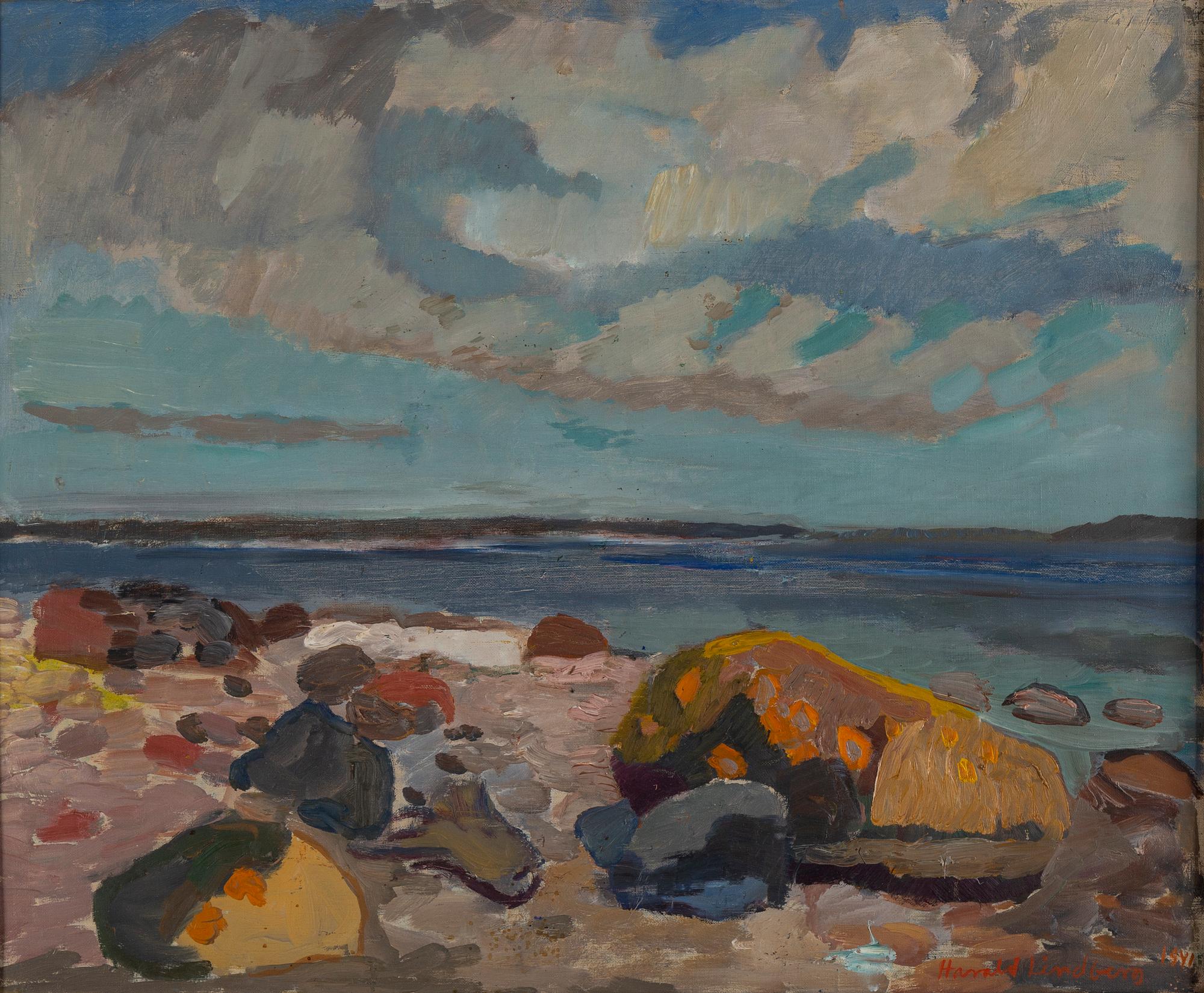 HARALD LINDBERG, oil on canvas, signed.