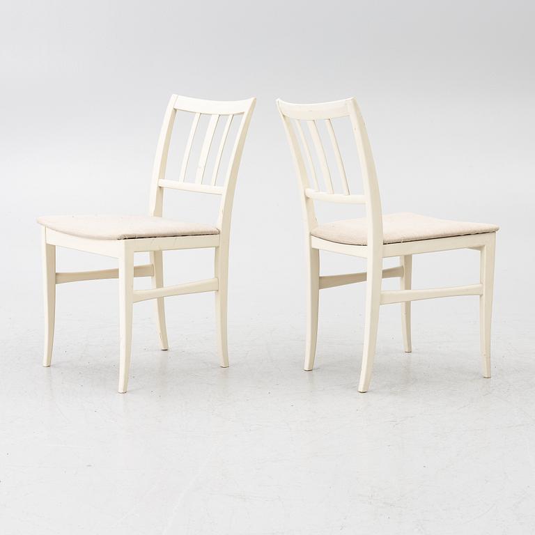 Carl Malmsten, Dining set, “Talavid”, dining table and 6 chairs, Waggeryds Möbelfabrik AB.