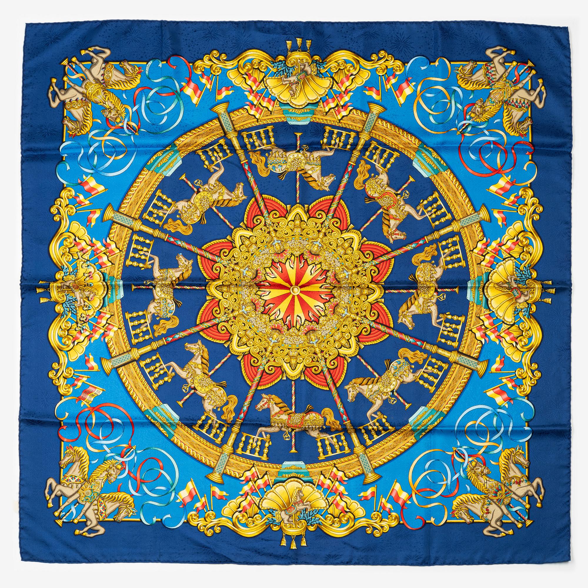 Hermès, scarf, "Luna Park".