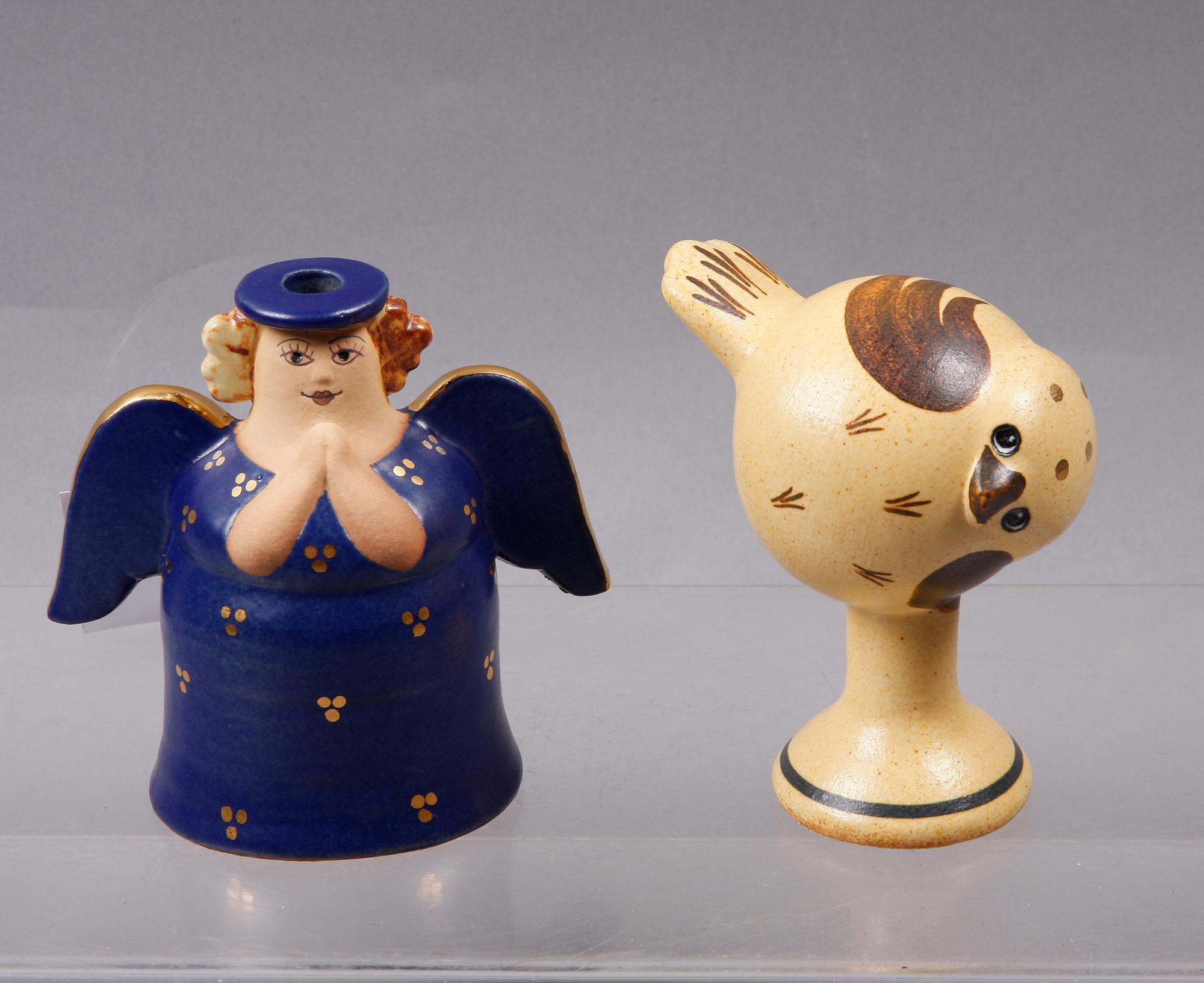 FIGURINER, 2 st, stengods, Lisa Larson, Gustavsberg.