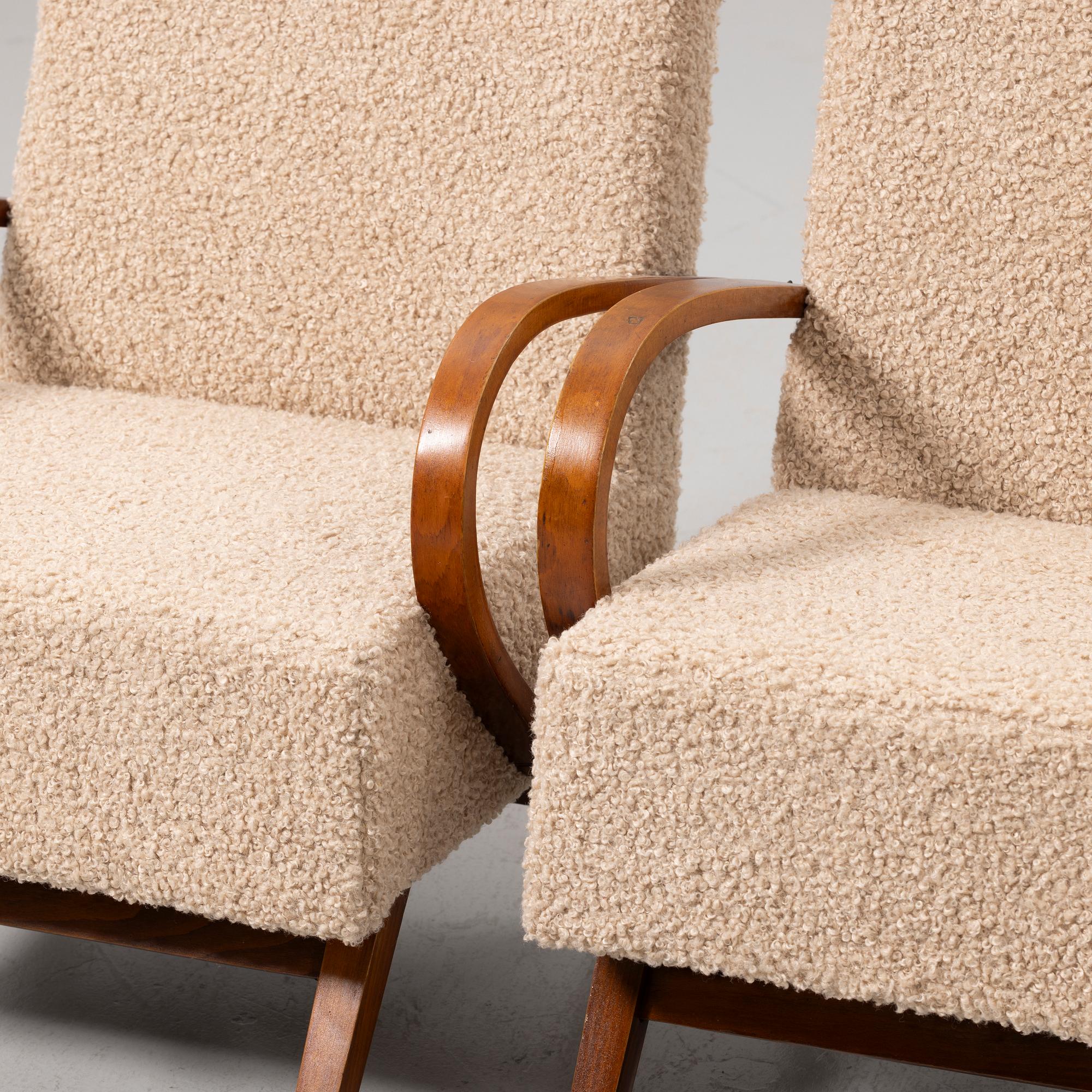 Armchairs, a pair, first half of the 20th century.