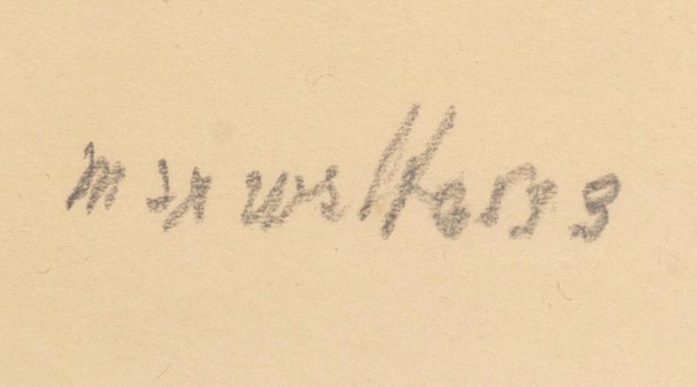 MAX WALTER SVANBERG, 4 blyertsteckningar, signerade och daterade.