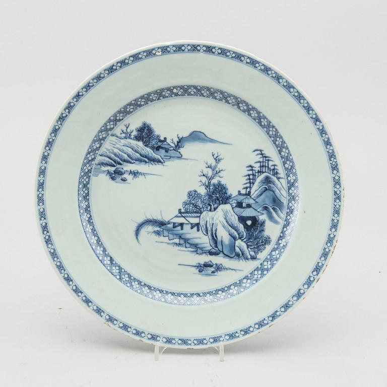 KINA PORSLIN, 5 delar, Kina, Qianlong (1736-96).
