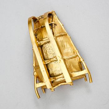 SLÄDE, brons, ostämplad, troligen Ryssland, 1900-talets första hälft.