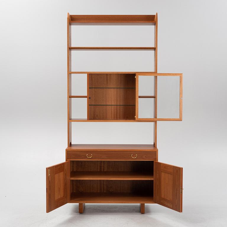 Josef Frank, a mahogany book case with vitrine and cabinet, Firma Svenskt Tenn.