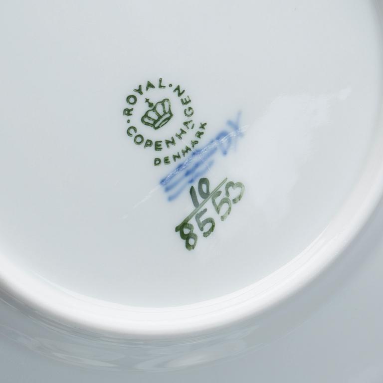 KAFFESERVIS, porslin, 25 delar, Blå Blomst, Royal Copenhagen, Danmark.
