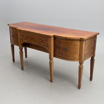 A late 19th Century English inlaid mahogany sideboard.