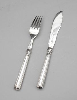 FISKBESTICK, 24 st, pläter, England, tidigt 1900-tal.