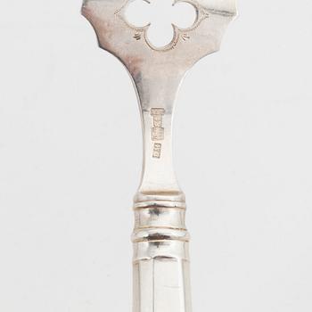 A pair silver serving cutlery, Tallinn 1882.