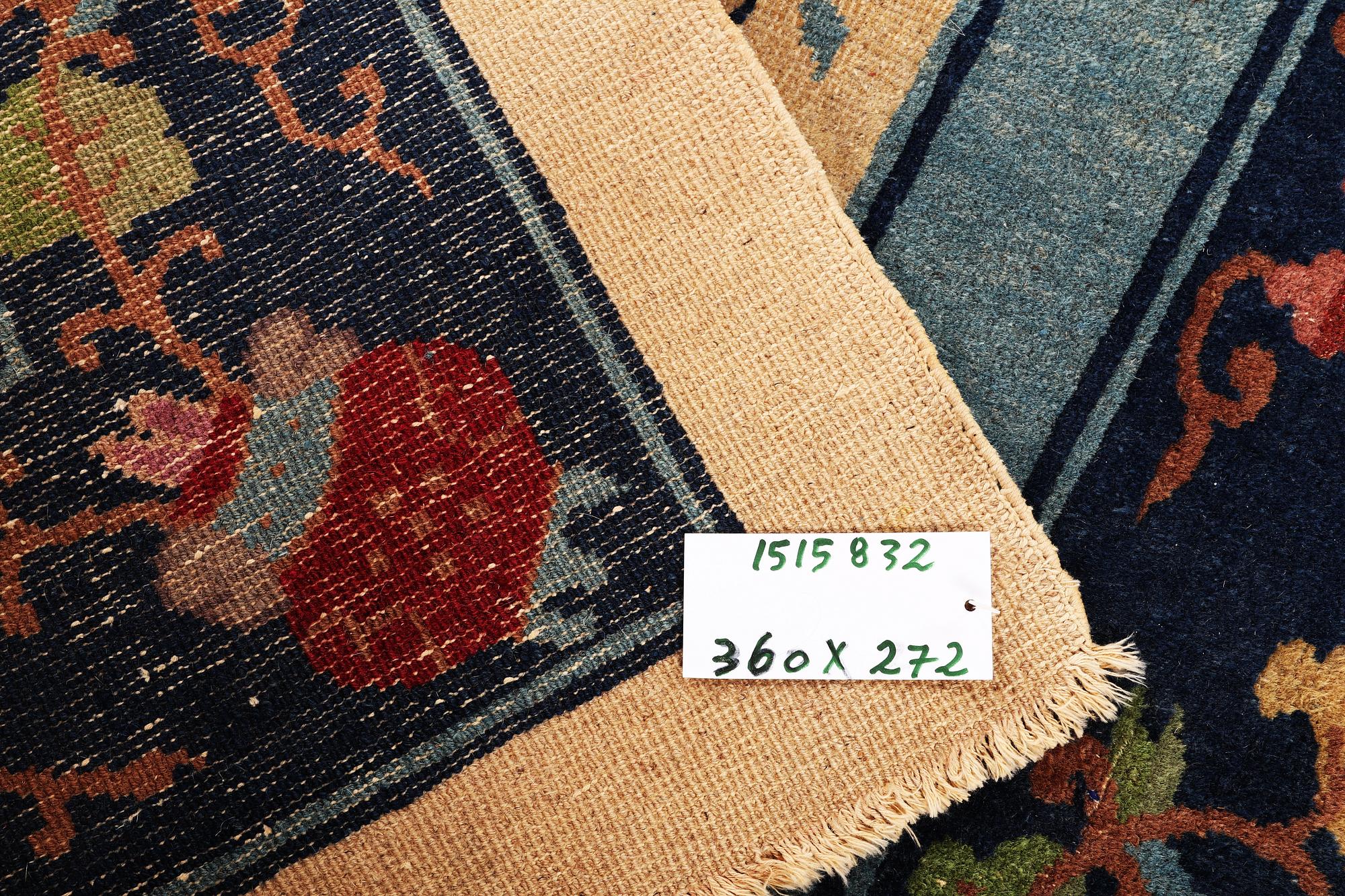 A carpet, old/semiantique, China, ca. 360 x 272 cm.