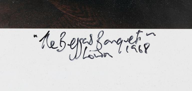 Michael Joseph, pigment print, signed and dated London 1968, numbered 16/30.