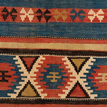 A CARPET, old Shasavan kilim, ca 260 x 125-128 cm.