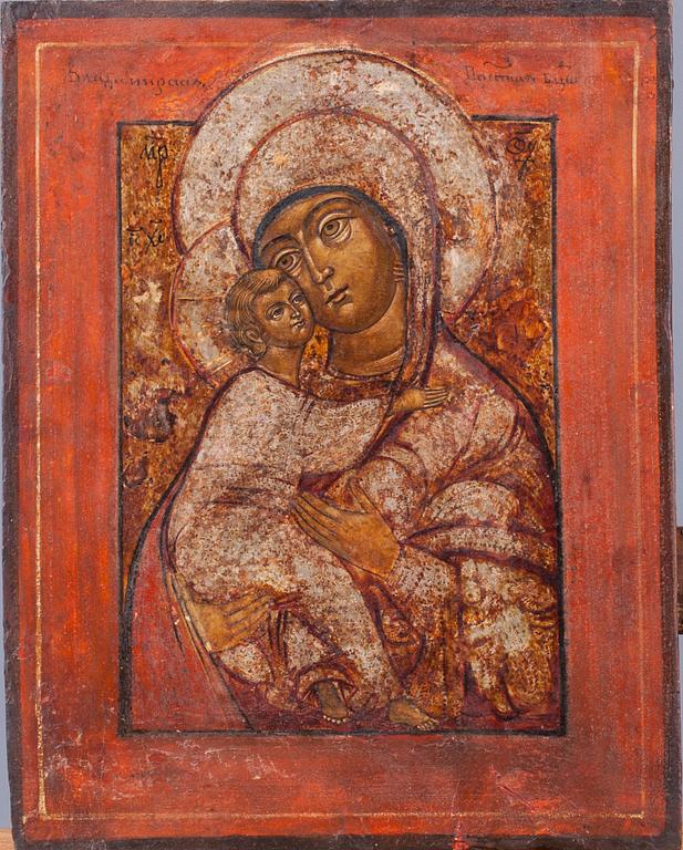 IKON, tempera på pannå, Ryssland 1800-talets första hälft.