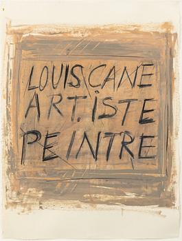 Louis Cane, "Louis Cane Art.Iste Peintre".