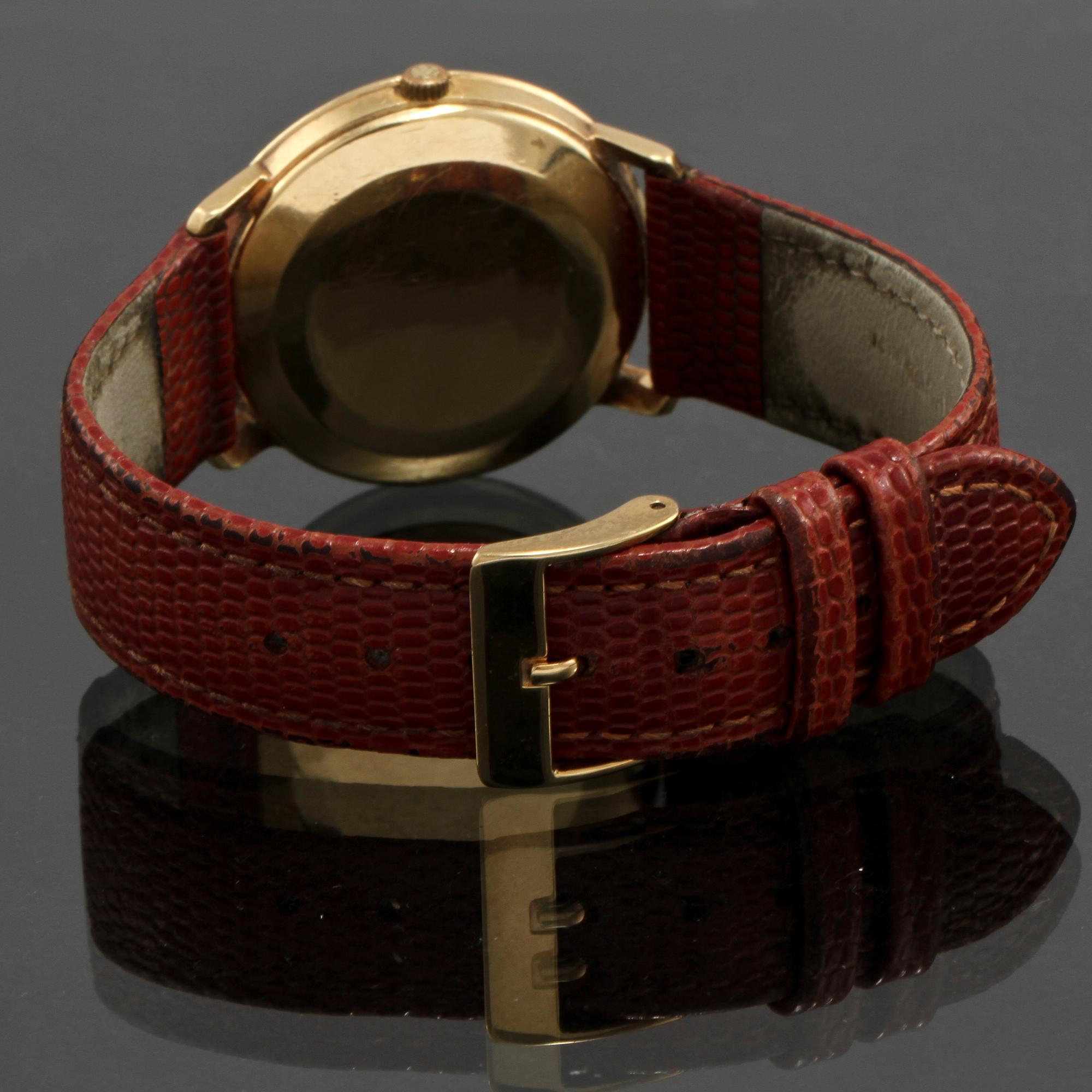 ARMBANDSUR, boett i 18 K guld, Genève, Omega, 1960-tal, total vikt 38 g.