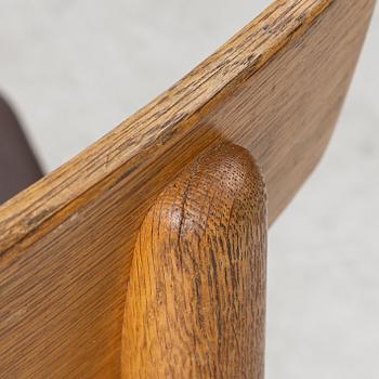 Børge Mogensen, four oak chairs, 'Öresund', Bra Bohag, Karl Andersson.