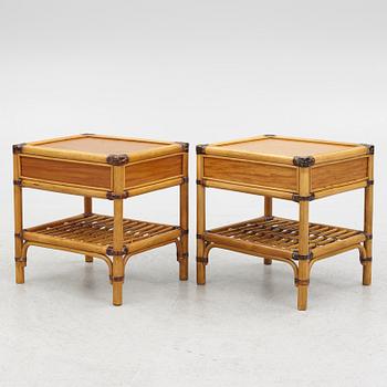 A pair of bedside tables, DUX, 1970's.