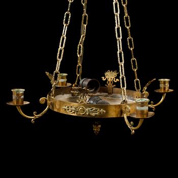 TAKAMPEL, empirstil, 1900-talets mitt, höjd ca 75 cm.