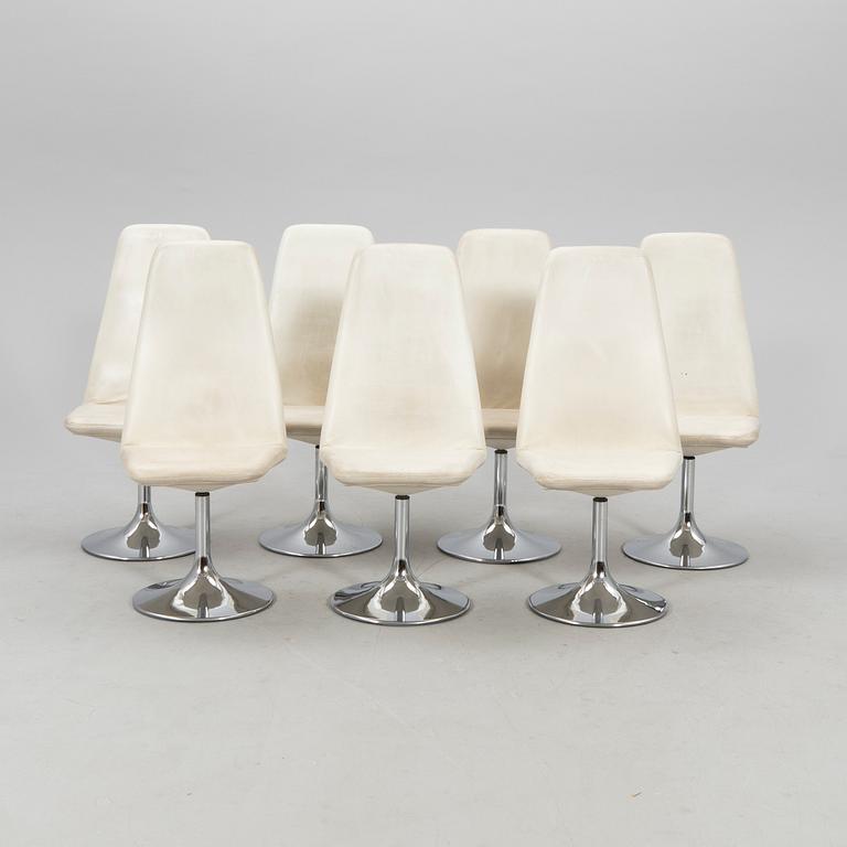 Johansson Design, chairs 7 pcs "Viggen" late 20th century.