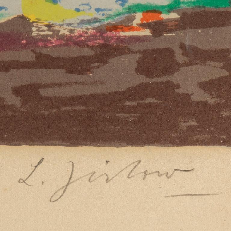 LENNART JIRLOW, lithograph in colours, 1978, signed EA.