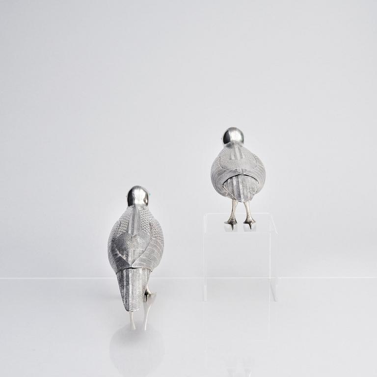 Duvor, ett par silver, Persien (Iran), Qajardynastin (1789–1925).